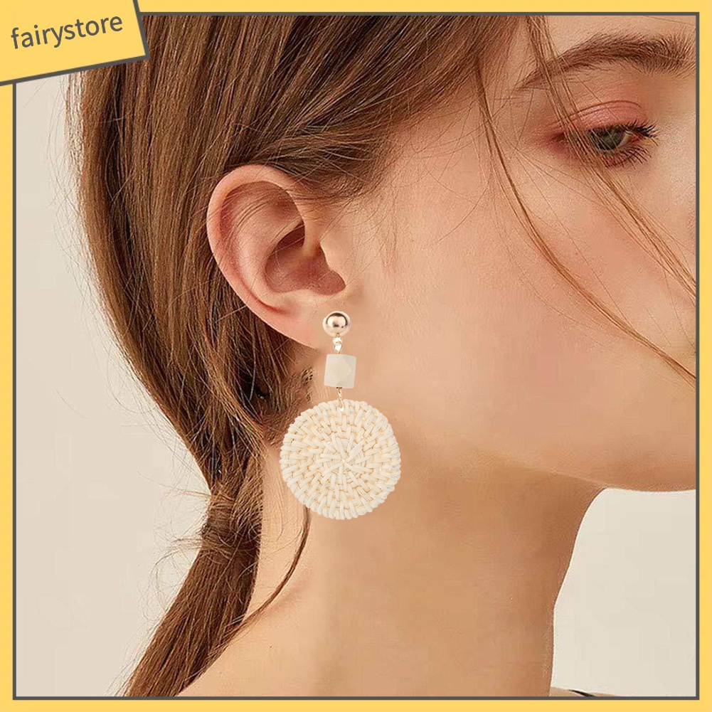 Khuyên tai hình tròn phong cách Bohemian thời trang cho nữ