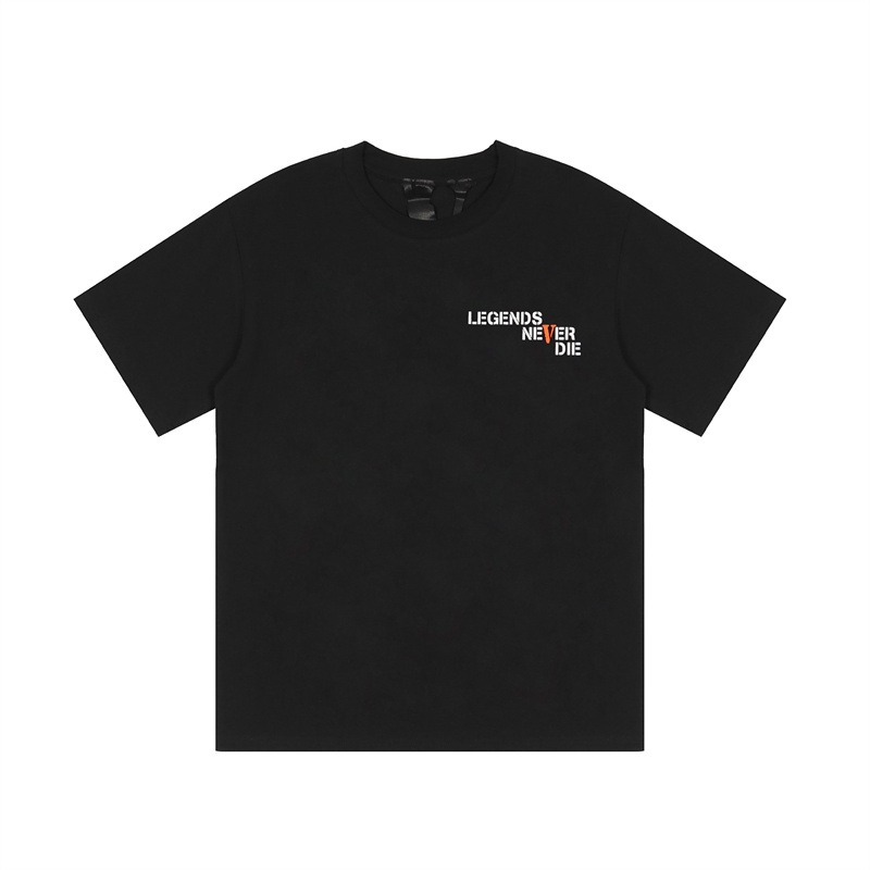 Áo Thun Cotton Tay Ngắn In Chữ Vlone Kiểu Cổ Điển Thời Trang Cho Nam Và Nữ