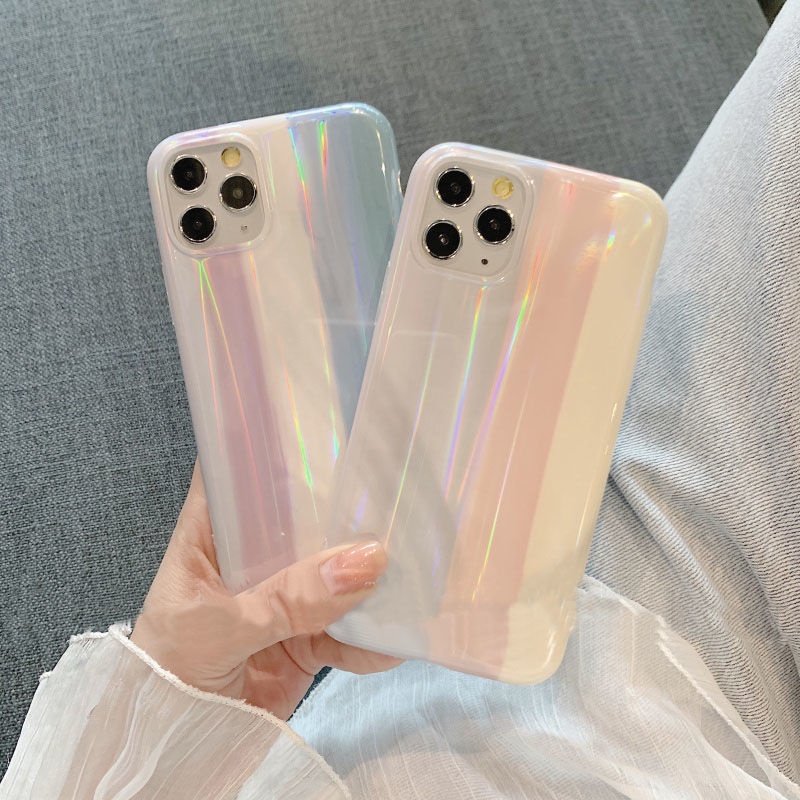 Ốp điện thoại mềm chống sốc màu cầu vồng thích hợp cho Iphone 7 8 Plus X Xs Xr Xs Max 11 11 Pro 11 Pro Max 12