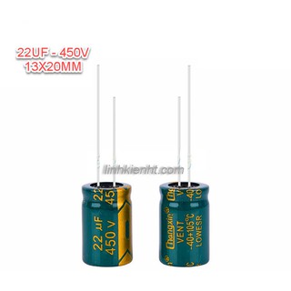 5 CON 22UF 450V Tụ hóa 13x20mm loại tốt