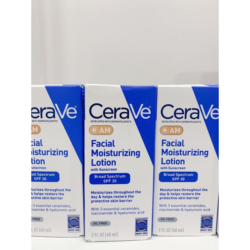 Kem dưỡng ẩm CeraVe AM Facial Moisturizing Lotion SPF30 60ml