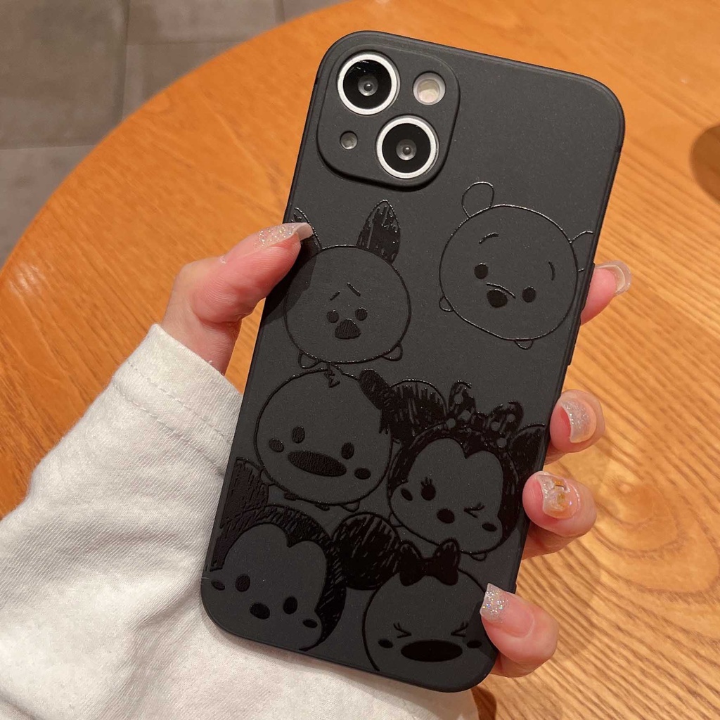 Ốp Điện Thoại TPU Mềm In Hình Gấu Hoạt Hình Dễ Thương Cho iPhone 13pro max 12pro X XS XR XSMAX 7 8 Plus