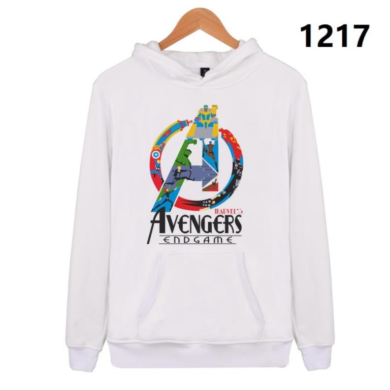 SALE- Áo Hoodie Thể Thao In Hình Marvel Thời Trang Cho Nam