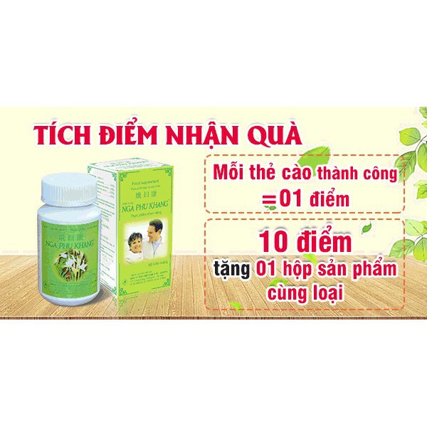 Nga Phụ Khang - viên uống ngừa u xơ tử cung , u nang buồng trứng (Hộp 60 Viên)