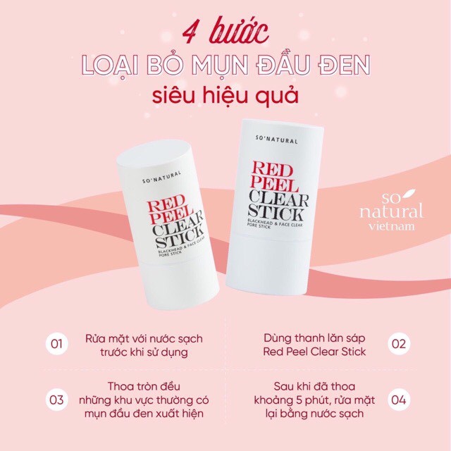 RED PEEL CLEAR STICK PORE BLACKHEAD & FACE-THANH LĂN CHỮA MỤN ĐẦU ĐEN