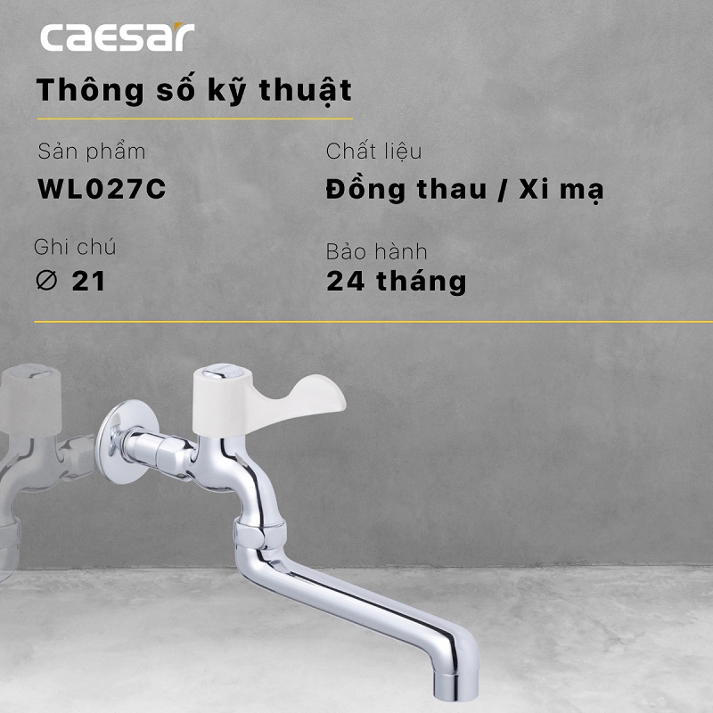 Vòi rửa mặt Caesar WL027C