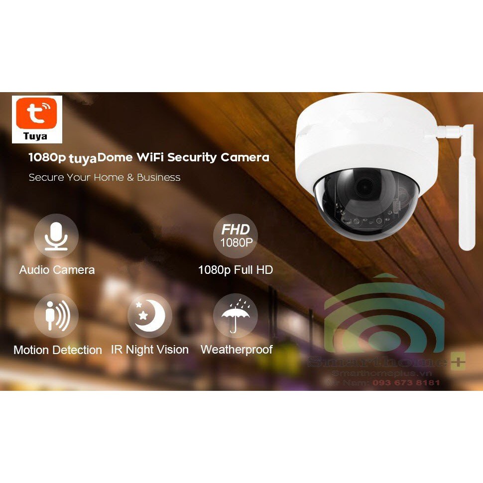 Camera Dome Chống Nước Wifi Tuya SHP-CI14