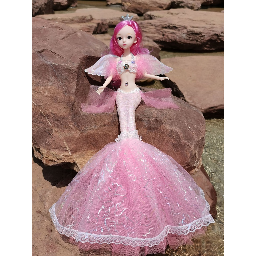 Búp bê thiên thần công chúa nàng tiên cá búp bê 30cm có khớp xinh xắn đáng yêu đồ chơi ANDATOY AD1003