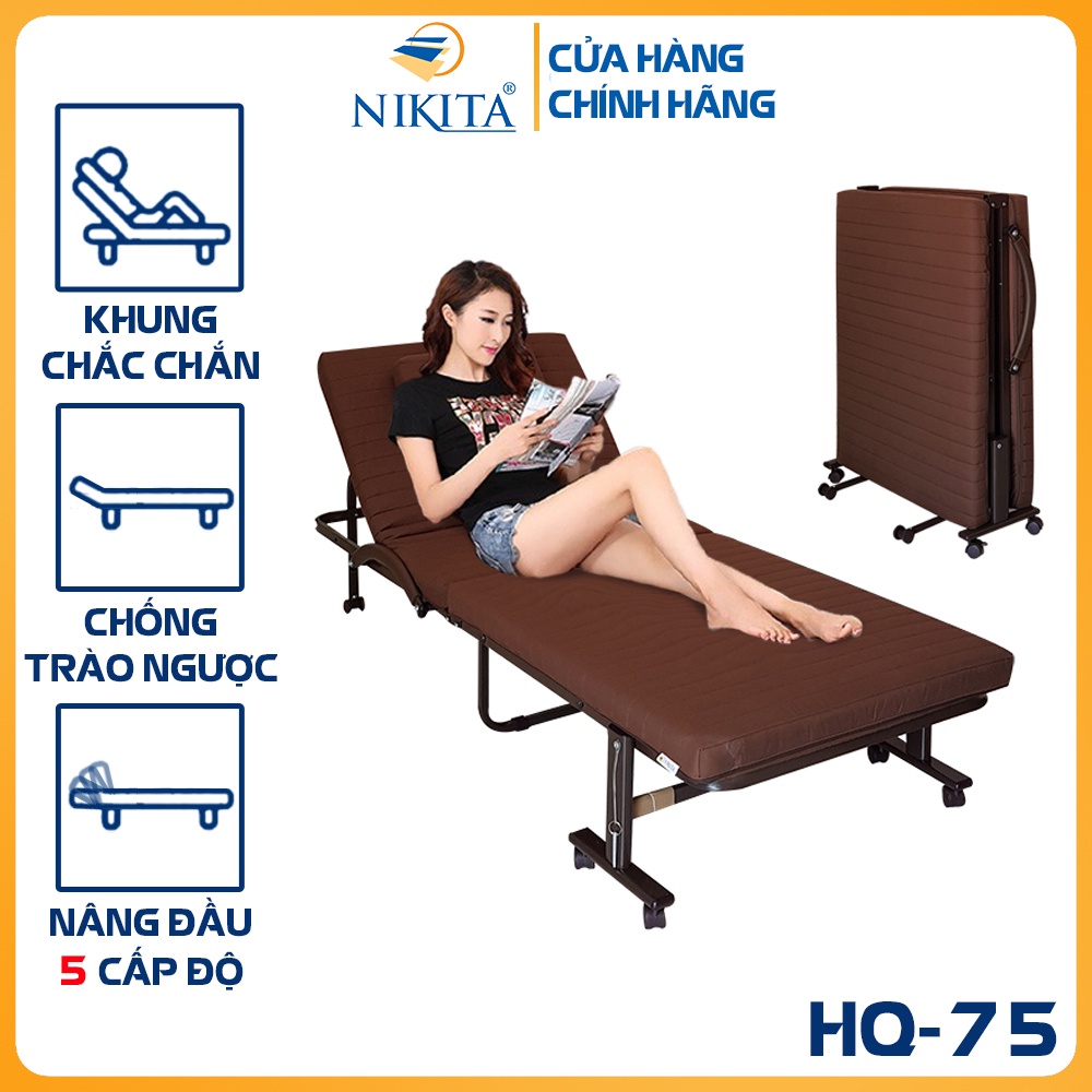 Giường xếp đôi kiểu Hàn Quốc - NIKITA HQ75 ( 75x190x35 cm)