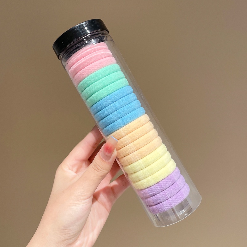 Dây Buộc Tóc Cao Su Co Giãn Trong Suốt Phong Cách Hàn Quốc