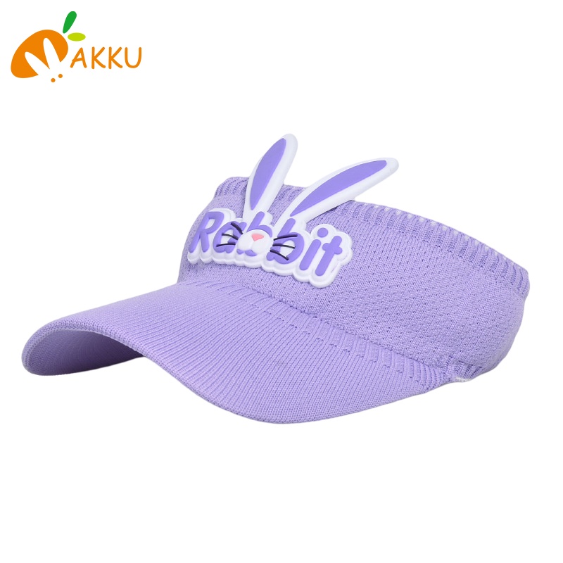 Nón Lưỡi Trai Nửa Đầu Chống Tia UV Họa Tiết Thỏ Dễ Thương