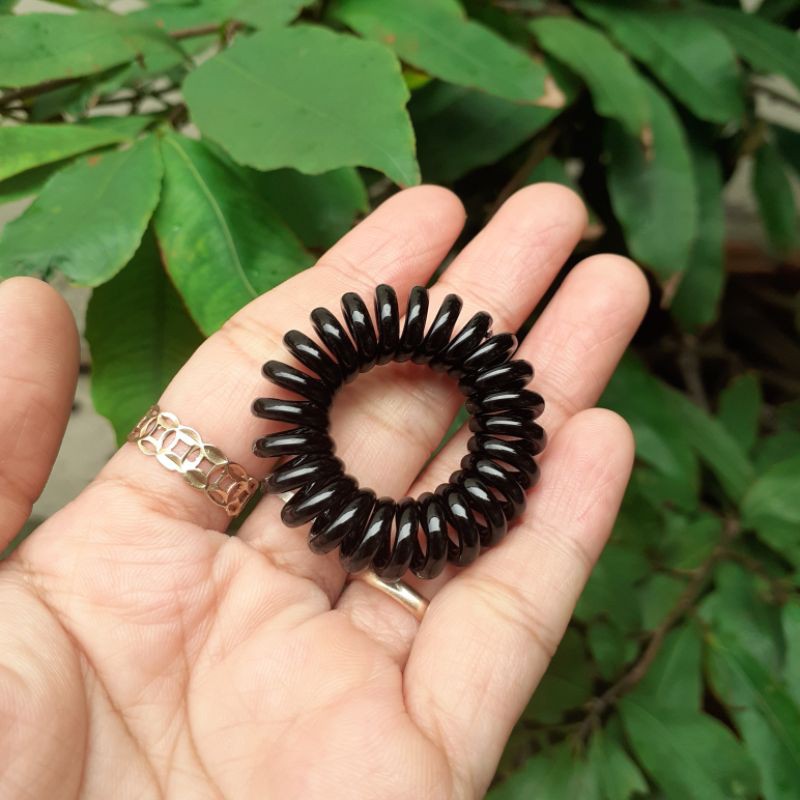 Sét 5 dây cột tóc Lò xo màu/đen (cở 2-3cm)
