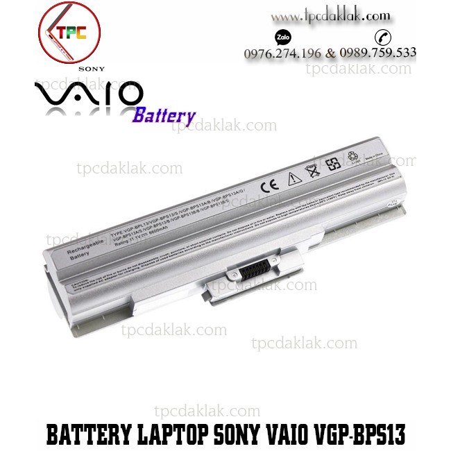 Pin Laptop Sony Vaio VGP-BPS13, VGP-BPS21A, VGN-AW, VGN-BZ, VGN-CS, VGN-FW, VGN-NS, VGN-NW, VGN-SR