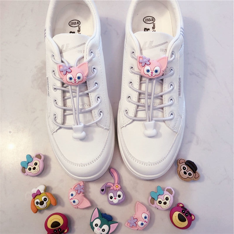 Khóa Dây Giày Không Cần Buộc Kiểu Hoạt Hình Tiện Lợi Cho Người Lớn Và Trẻ Em