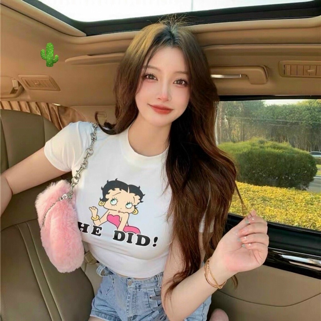 Áo croptop thun borip ôm body ngắn tay nhiều mẫu đẹp siêu tôn DÁNG QC HÀNG ĐẸP (freesize dưới 50kg) alohashop91