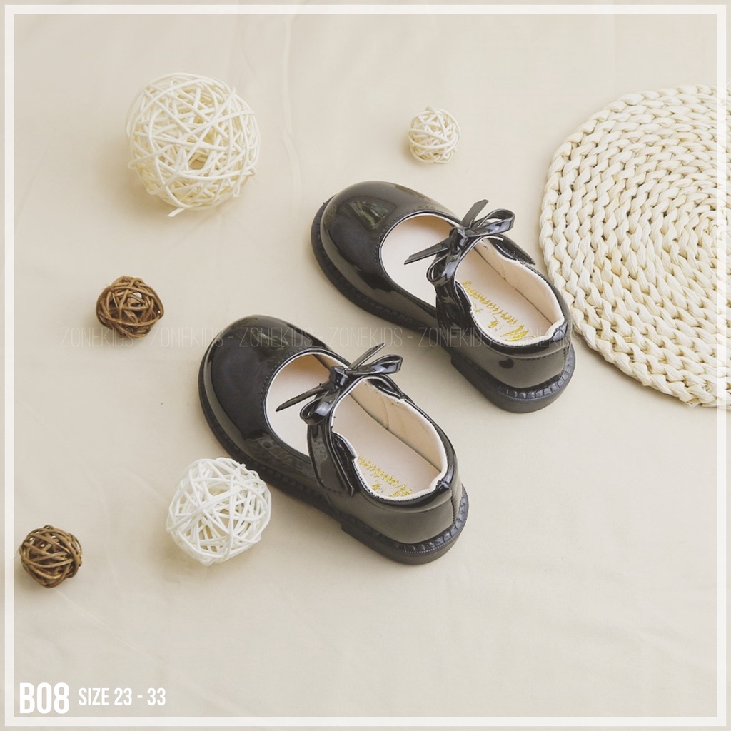 Giày búp bê da bóng cho bé gái Zonekids - B08