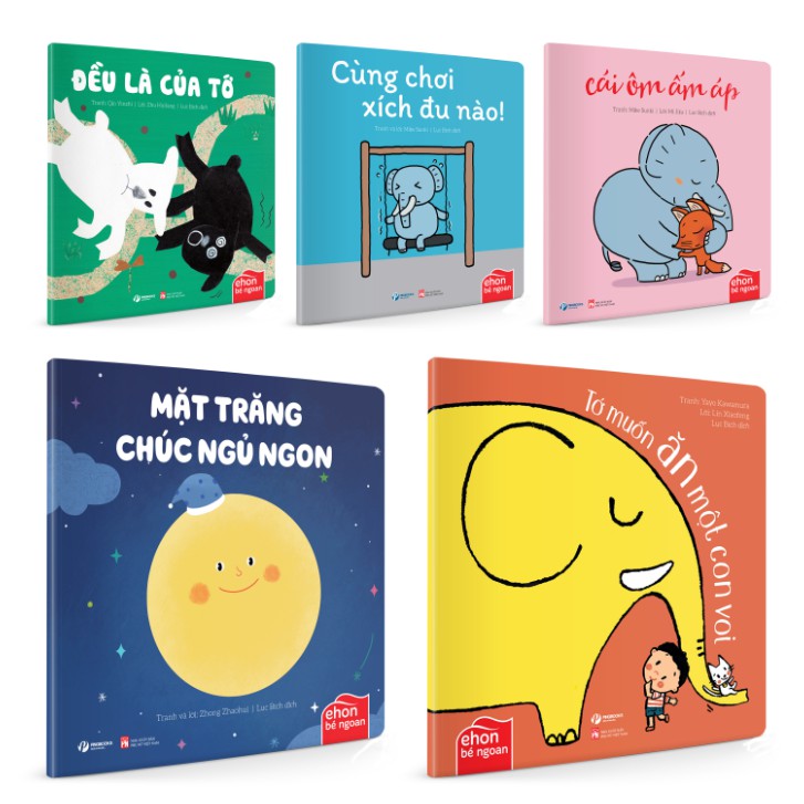 Sách - Ehon Bé Ngoan - Combo 5 cuốn Tớ Muốn Ăn Một Con Voi