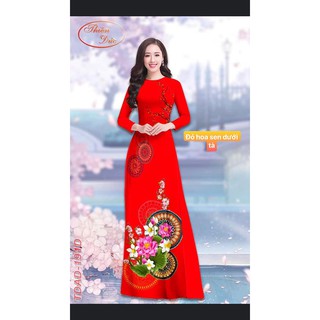 Áo Dài Truyền Thống Lụa Nhật Dài 1m4 Cao Cấp