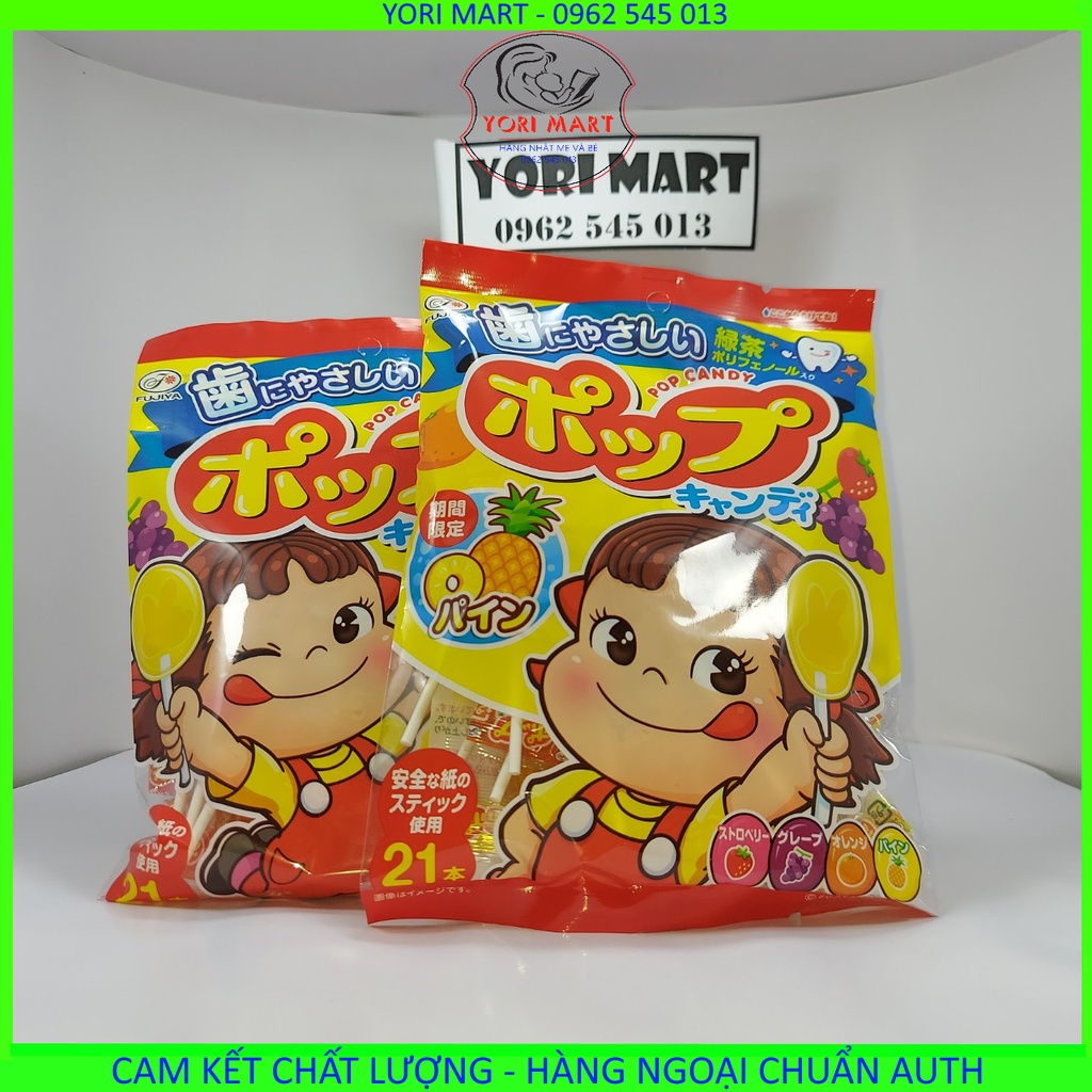 Kẹo Mút Trái Cây Fujiya Nhật Bản 20 que Không Sâu Răng (date 06/2023)