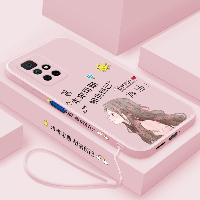 Ốp Điện Thoại silicone Có Dây Đeo Cho xiaomi Redmi note11 note11 pro Redmi 10 xiaomi 11 11 lite xiaomi 112