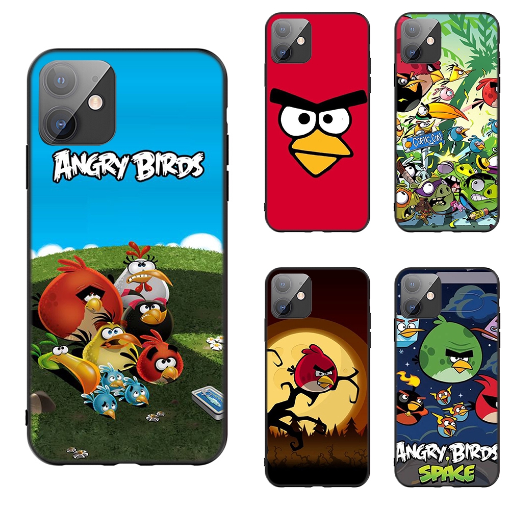 Ốp điện thoại mềm in hoạt hình Angry birds ngộ nghĩnh cho Iphone 11 Pro Max