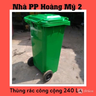 THÙNG RÁC CÔNG CỘNG 240L NẮP KÍN,CÓ BÁNH XE
