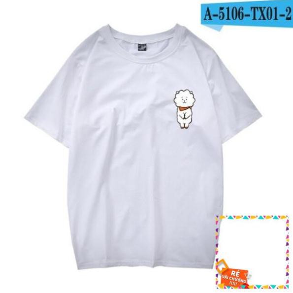 [SALE] [SALE GIÁ GỐC] (SALE) Áo thun tay ngắn in hình BTS BT21 KPOP dễ thương cho nam và nữ