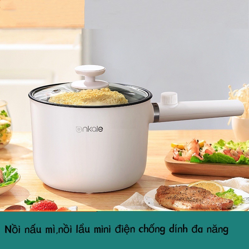 Nồi Lẩu Điện Mini Đa Năng Mới Nhất Có Thể Lẩu, Nướng, Chiên, Xào Thiết Kế Sang Trọng