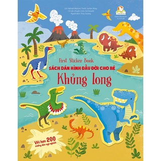 SÁCH - First sticker book - Sách dán hình đầu đời cho bé - Khủng long