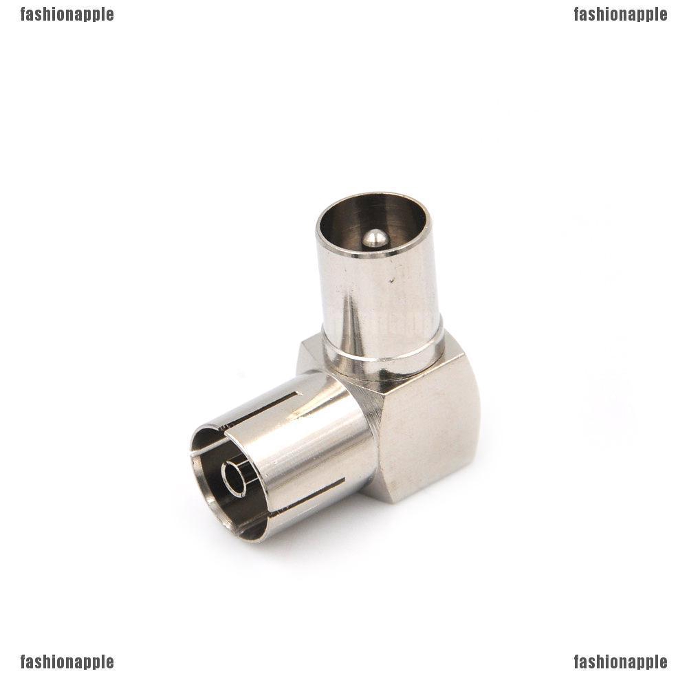 Đầu nối cáp tivi bằng kim loại dạng chứ L 90 độ