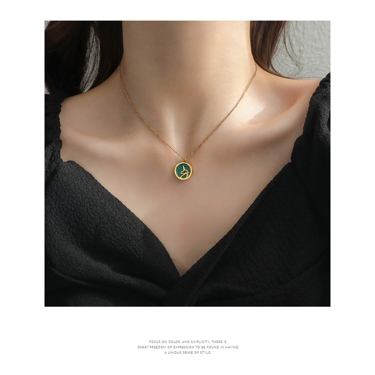 Dây chuyền MOCHASHU thép titan trẻ trung thời trang dành cho nữ
