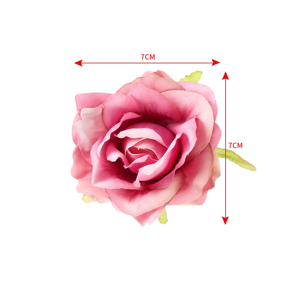 Kẹp tóc HAIMEIKANG hình hoa hồng 7cm cho cô dâu