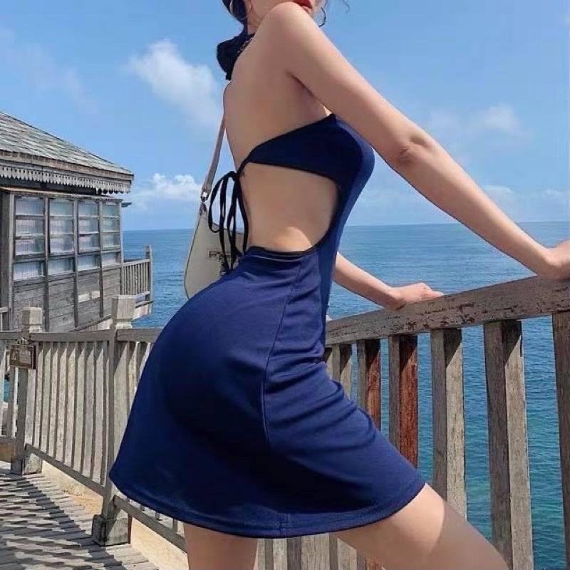 KHOSIBOHOME-Đầm body đan lưng sexy