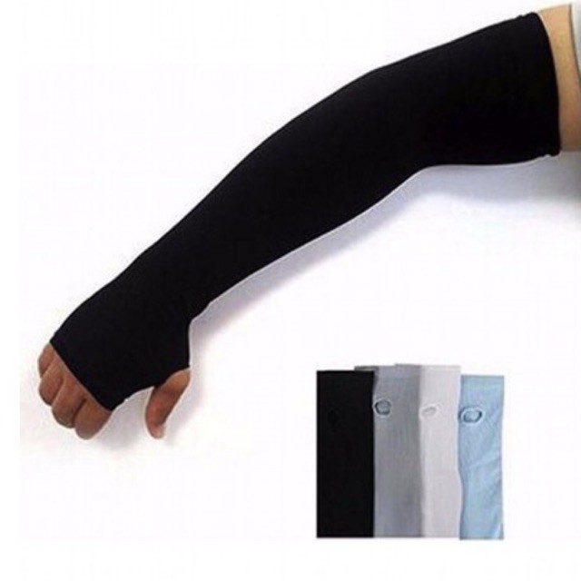 GĂNG TAY CHỐNG NẮNG XỎ NGÓN THUN MÁT LẠNH (LOẠI SỊN)