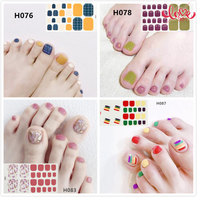 [Hàng mới về] Miếng dán trang trí móng chân chống thấm nước cao cấp