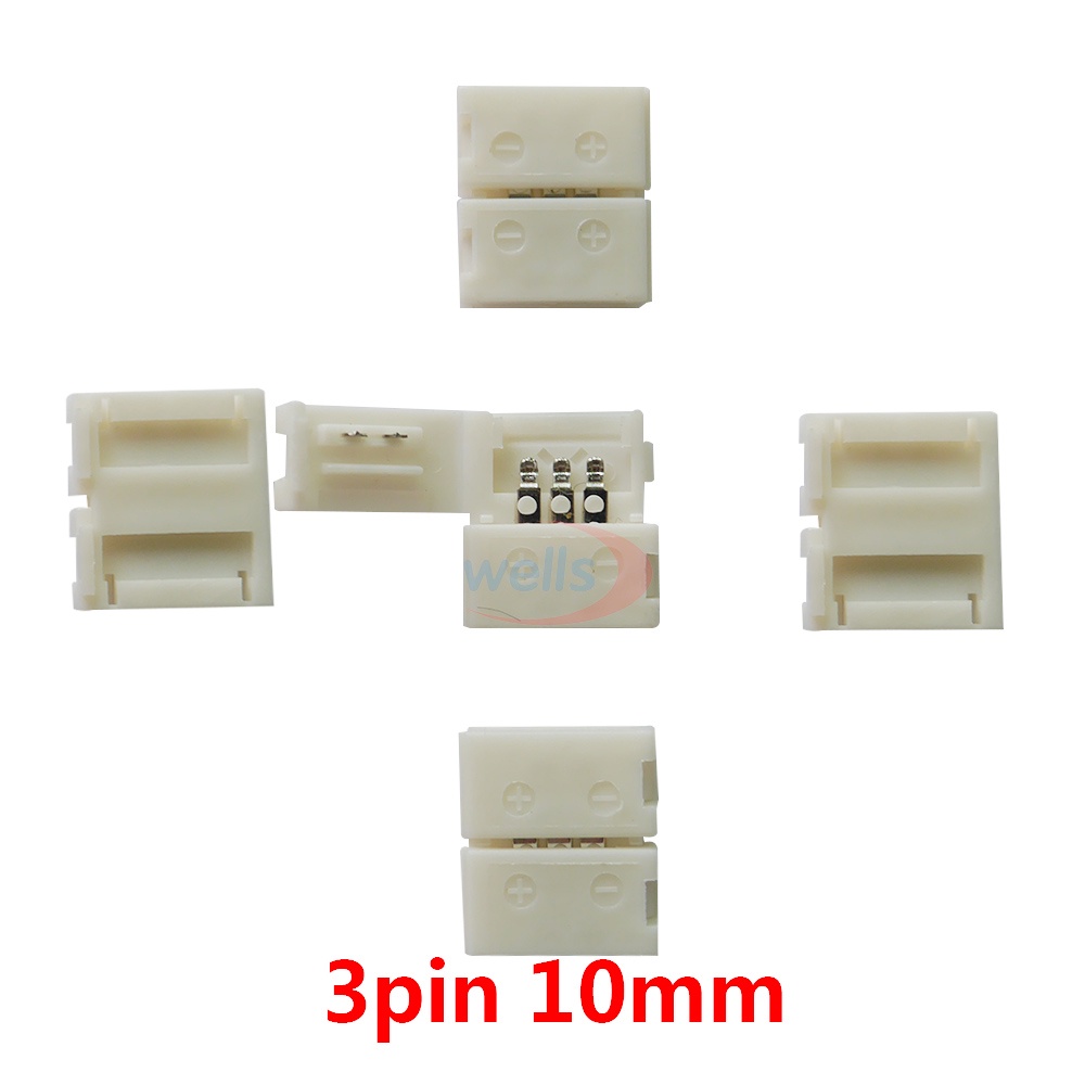 Set 10 Kẹp Nối Đèn LED 2pin 3pin 4pin 5pin 6pin Chuyên Dụng Cho 5V 12V 24V 5050 3528 3014 WS2812b Ws2811 WS2815 6812 LED RGBW RGBW Rgbwct