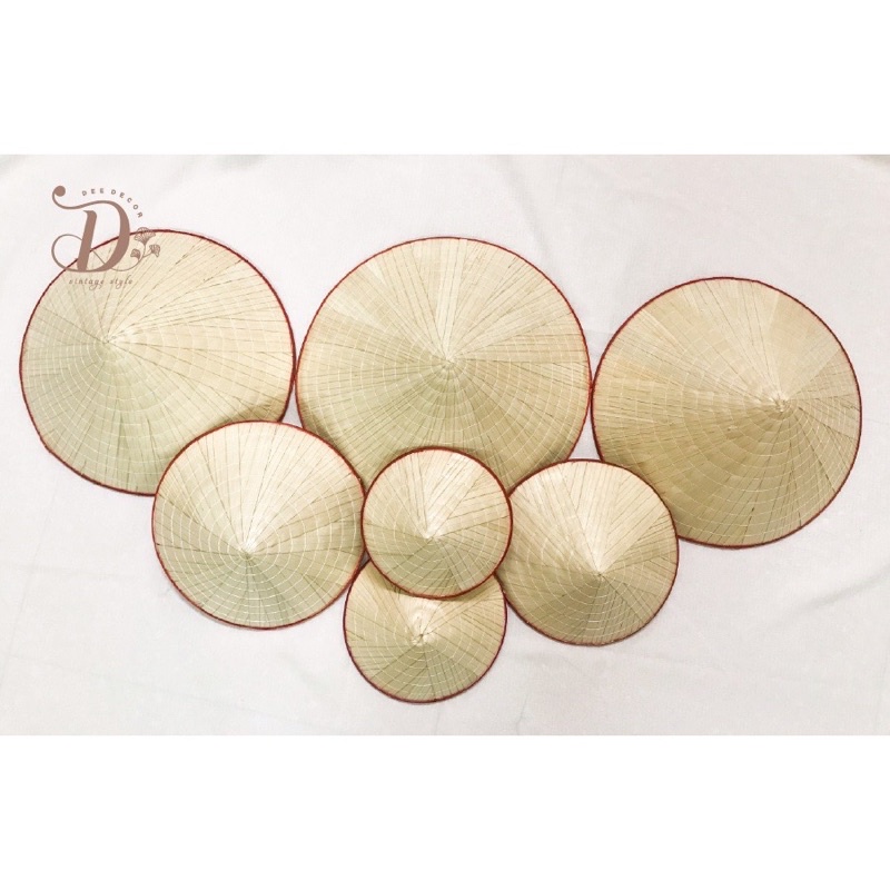 Nón Lá Trắng Đủ Size ( Dùng Để Trang Trí )