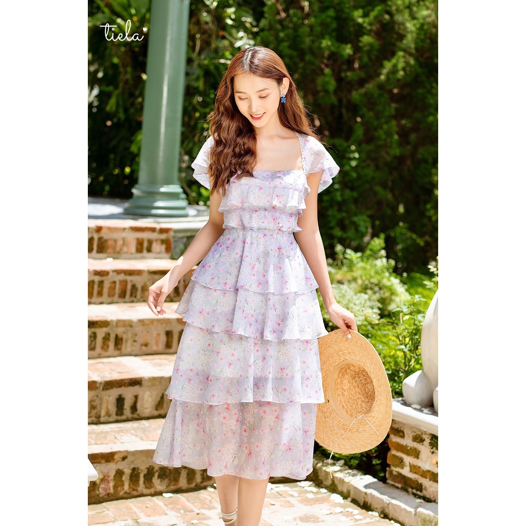 TIELA Đầm váy hoa xếp tầng-Rosie Dress