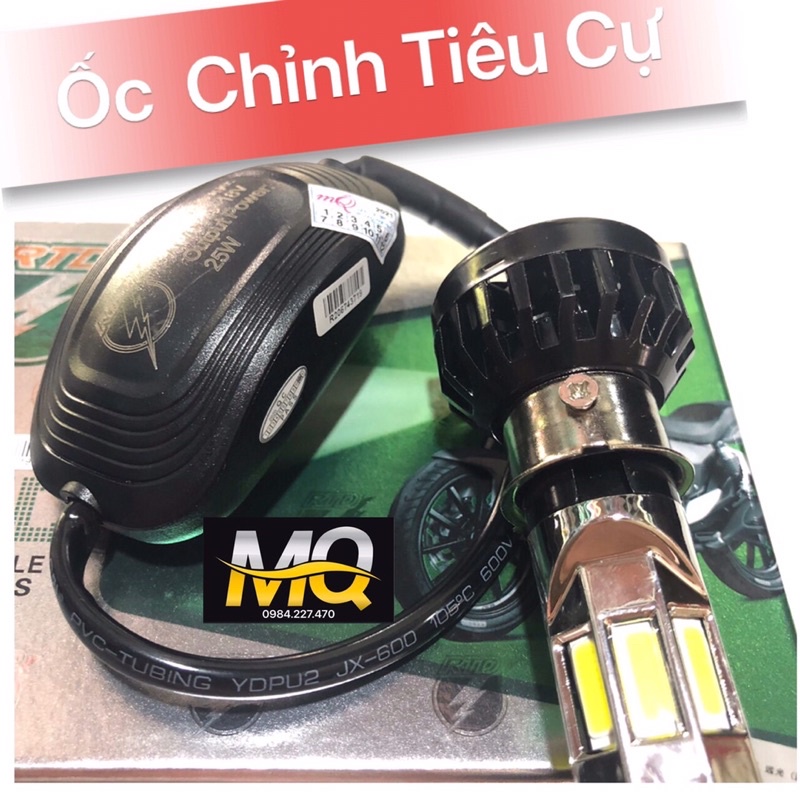 ĐÈN PHA LED CHÍNH HÃNG RTD M02E 25w 6TIM LED LẮP Ô TÔ XE MÁY mQ.shop
