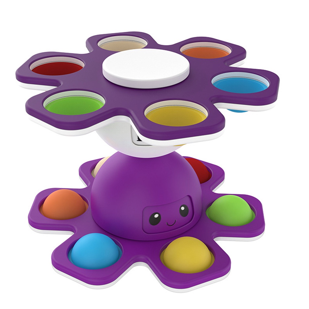 Con quay đồ chơi Spinner hình mặt nạ mực, giúp giảm stress