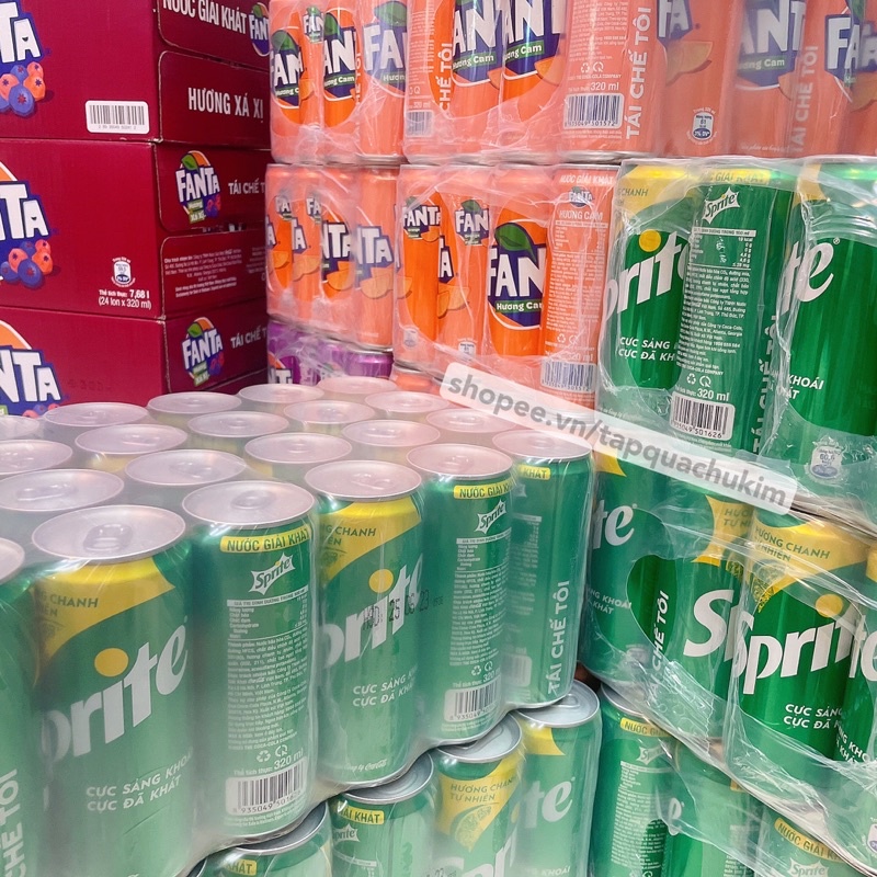 Nước ngọt SPRITE thùng 24 LON x 320ML