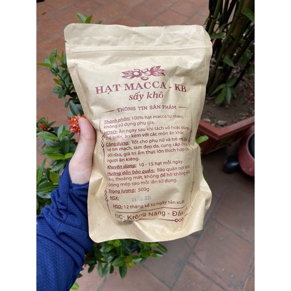 [Xả Kho] 500gr Hạt Mắc Ca sấy nứt ăn liền đặc sản Tây Nguyên (Tốt cho mọi lứa tuổi, có thay đổi mẫu vỏ)