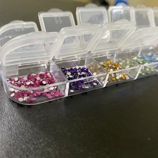 SET đá trang trí nail, Khay đá trang trí cho móng