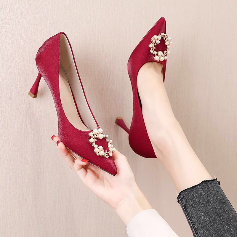 Giày Cao Gót 7.5cm Xinh Xắn Dành Cho Nữ