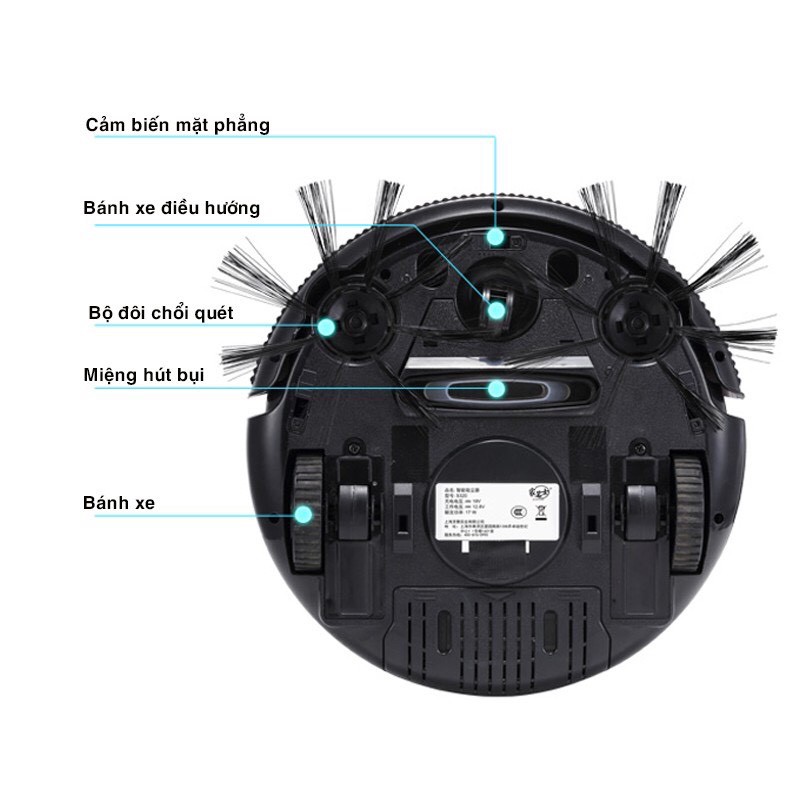 { HÀNG CHÍNH HÃNG} ROBOT Hút Bui ,Lau Nhà Thông Minh ISWEEP - S320 Kết Hợp 3 Trong 1, Hút Bụi ,Lau Nhà ,Quét Nhà (Đ18)