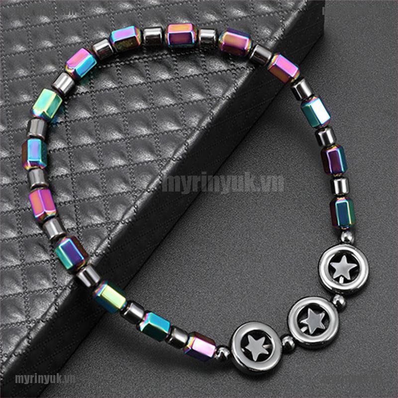 Lắc Chân Chuỗi Hạt Đá Hematite Giảm Cân Cho Nữ