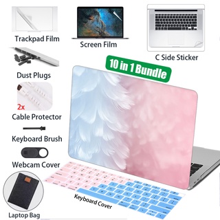 Laptop case for apple macbook mac book air m2 pro 13.3 retina new touch bar 11 12 13 15 inch hard laptop cover case 13.3 bag shell with keyboard cover screen film web
