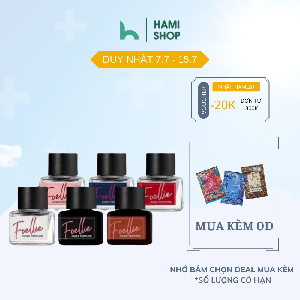 Nước hoa vùng kín giúp vùng kín luôn thơm tho Foellie Eau De Innerb Perfume 5ml