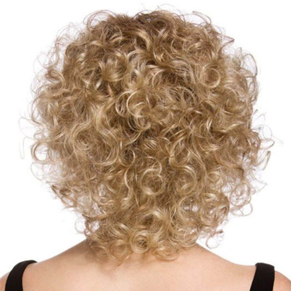 Bộ Tóc Giả Ngắn Xoăn Bằng Sợi Tổng Hợp Cách Nhiệt Dành Cho Nữ