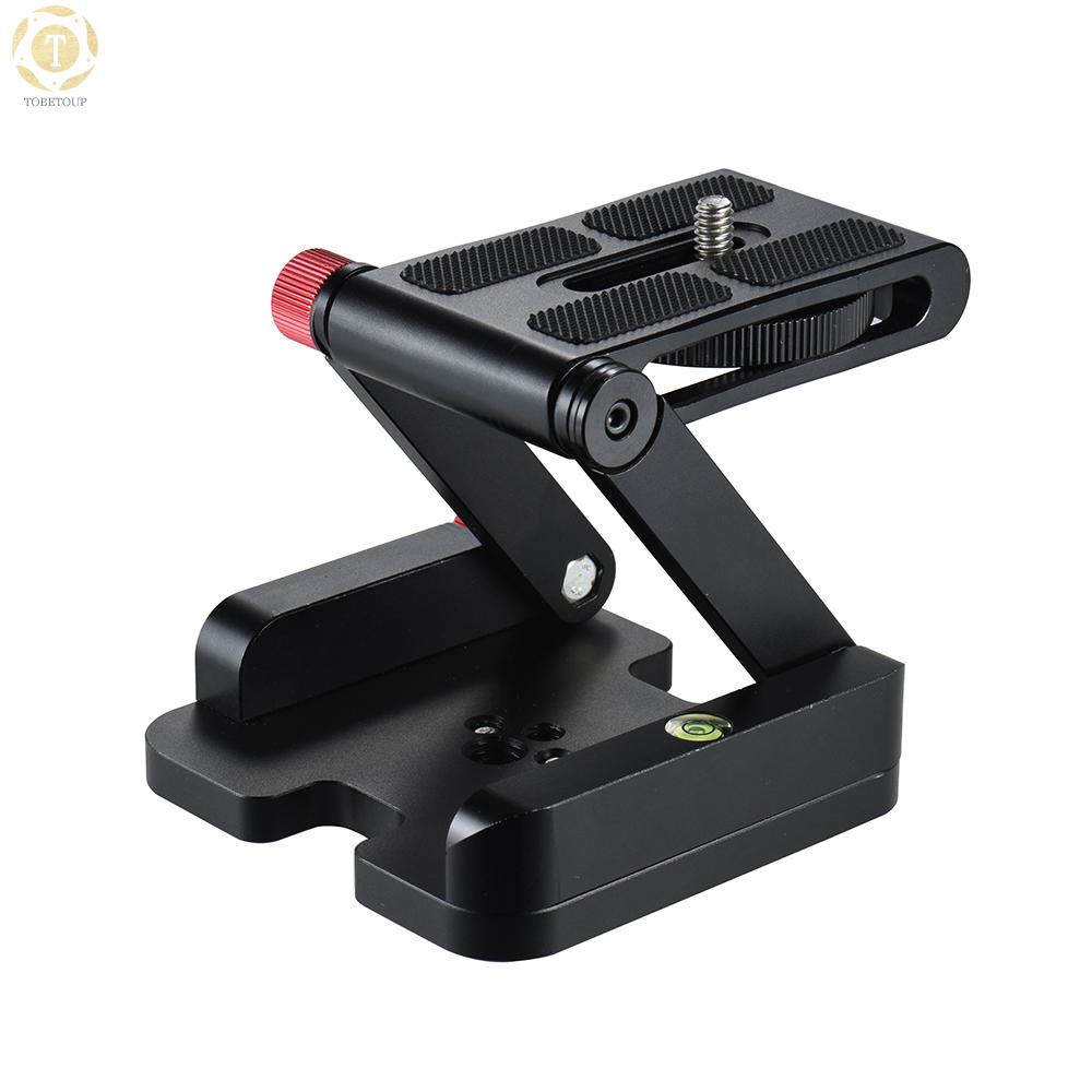 Shipped within 12 hours】 Andoer New Z-shaped Aluminum Alloy Foldable Camera Camcorder Desktop Holder Quick Release Plate Tilt Head for Nikon Canon Sony Pentax DSLR Camera Video Track Slider Tripod Film Making Macrophotography Tilt Head [TO]